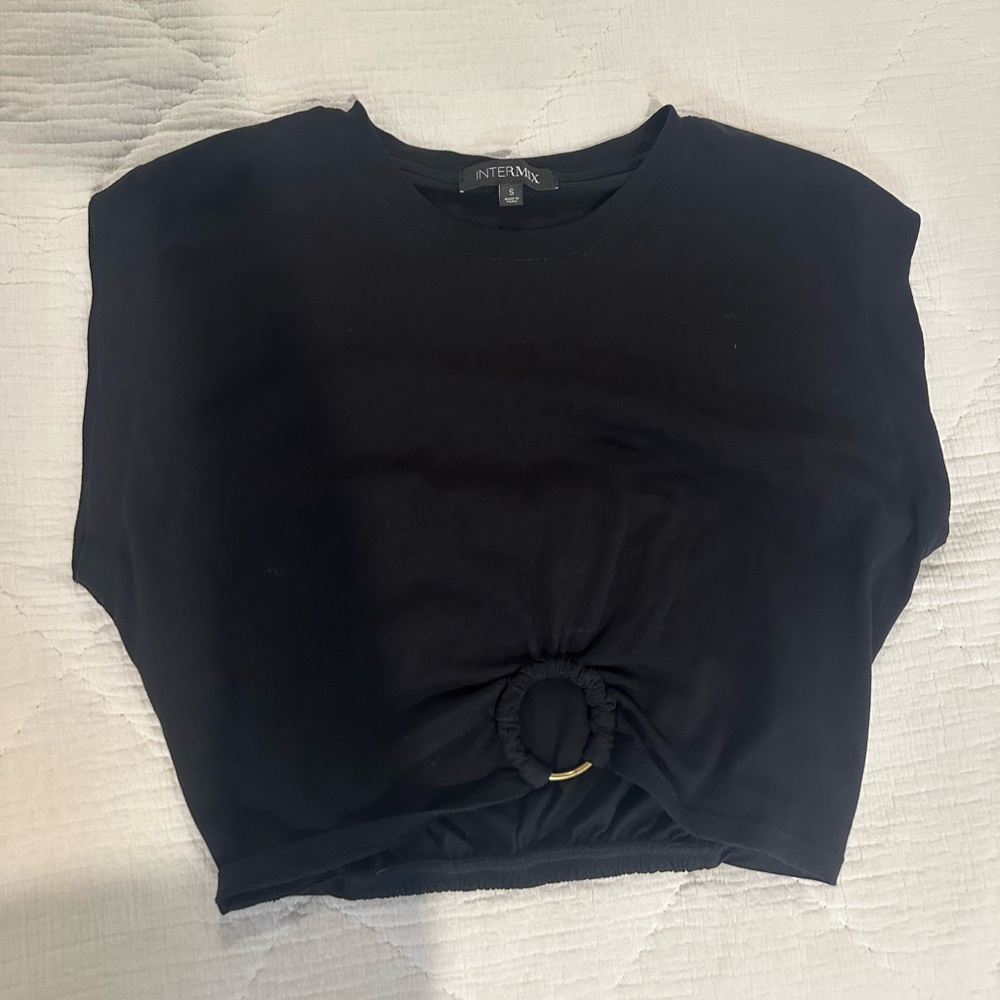 Intermix Silver Ring Crop Top